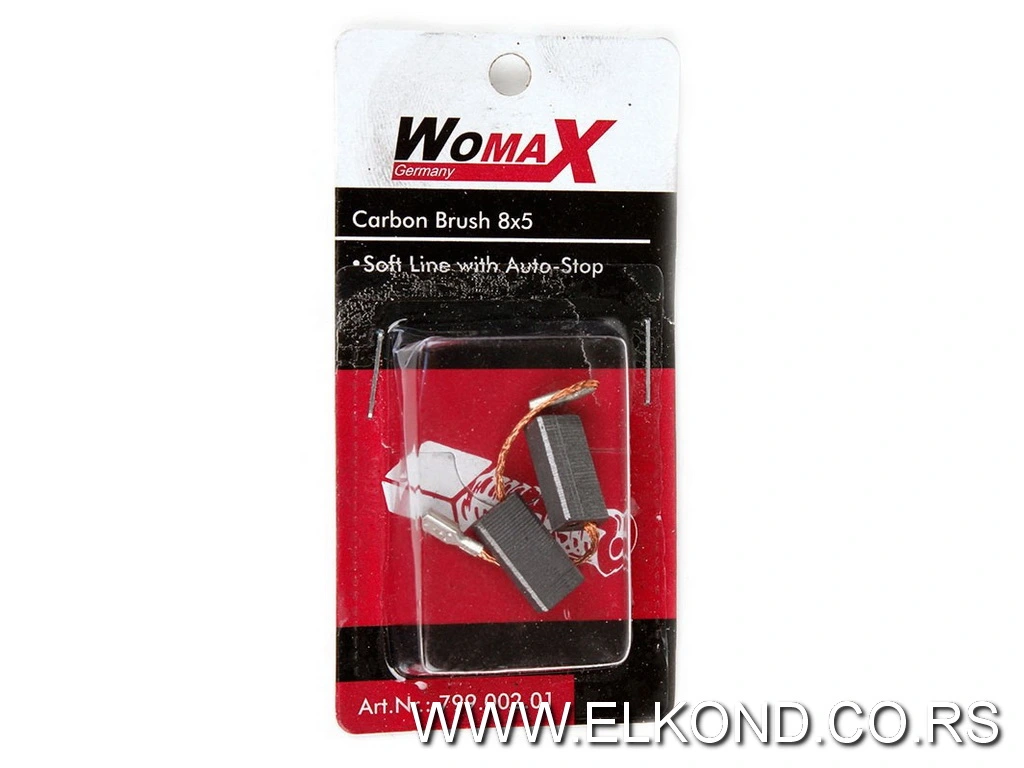 Ugljena četkica 8X5mm SOFT WOMAX 2/1 set